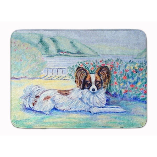 Carolines Treasures Papillon Machine Washable Memory Foam Mat 7244RUG - main